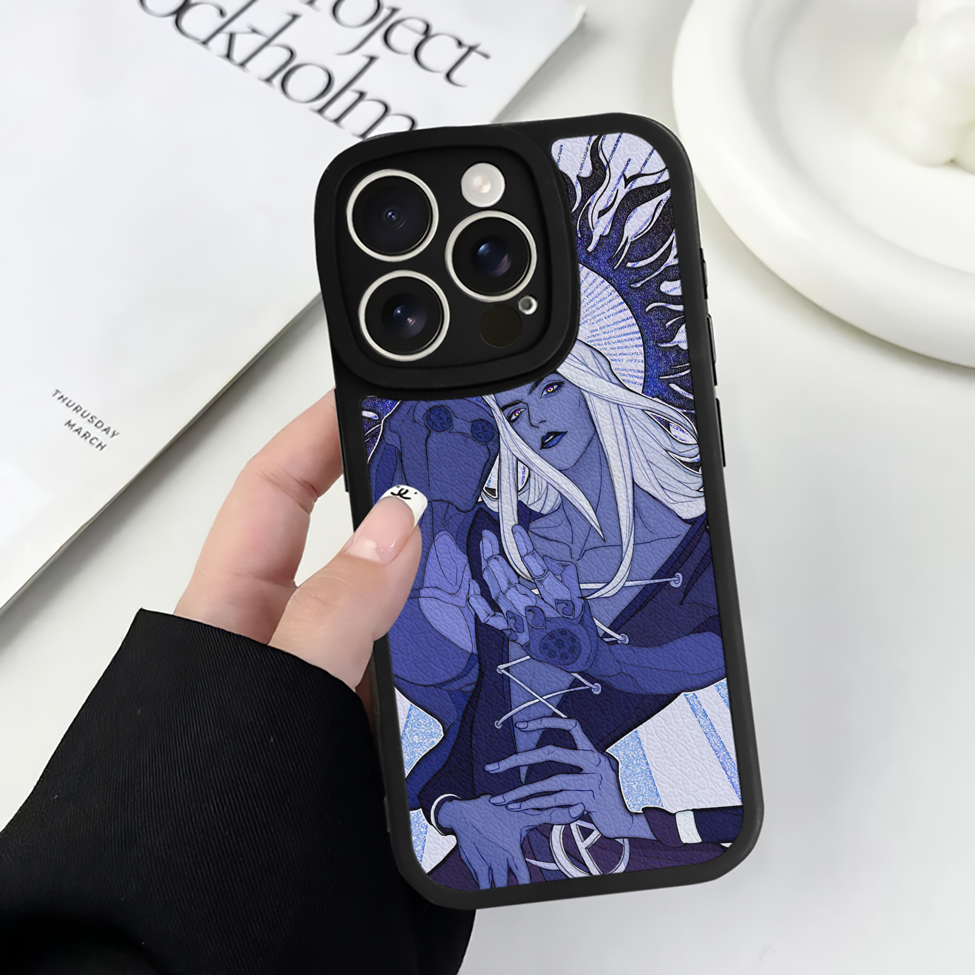 （画像用） ジョジョの奇妙な冒険 JoJo's Bizarre Adventure 【iPhone 16シリーズ対応】シリコンスマホケース（レザー調） 材質：シリコン
